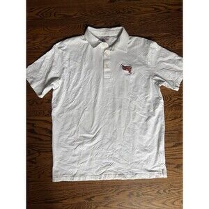 Tiger Town Graphics Golf Polo Shirt Clemson White top hat logo Large